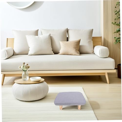 Tabouret multifonction STOBAZA en tissu et bois avec base solide - 3