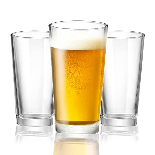 Drinking Glasses Set Of 10 Highball Glass Cups 17 Oz. By Home Essentials & Beyond – Beer Glasses, Water, Juice, Cocktails, Iced Tea, Bar Glasses. Dishwasher Safe. #TOP6