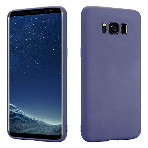 HS Products HSP Cover per Samsung Galaxy S8 – Opaca, Antiurto & Perfettamente Aderente | Custodia in Silicone TPU Colorato con Protezione Fotocamera, Anti-Impronte & Antipolvere – Blu