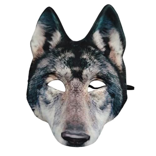 Masque de loup effrayant résolvant le problème du déguisement d'Halloween rapide