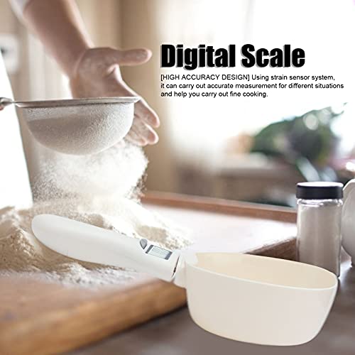Digital Food Scale, Digital Food Scale Spoon Weight Scale Measuring Spoon Scale Food Scales Digital Weight Grams Abs For Kitchen Weighing 9.0 3.6In #TOP1