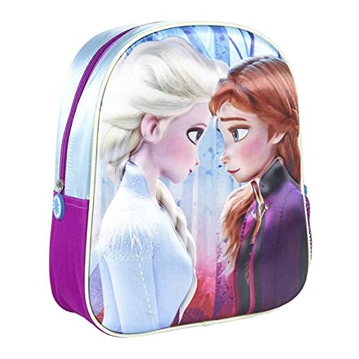 Cerdá, Mochila Infantil 3D Frozen de Color Azul-Licencia Oficial de Dinsey Studios Unisex niños, Multicolor, 260X310X100MM