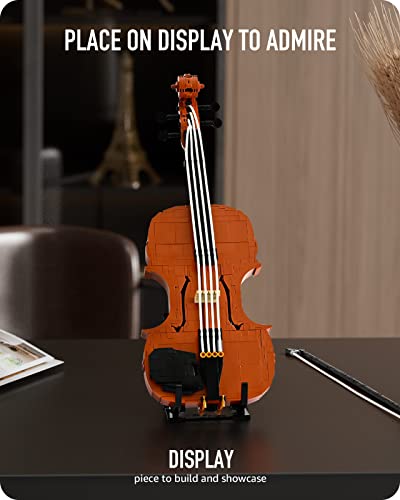Nifeliz Violin, Instrument Building Block Set, Violin Model Toy As Great Gift Idea For Adult Music Lovers (921 Pieces) #TOP2