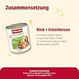 animonda GranCarno Adult Hundefutter Rind+Entenherzen (6x800g)