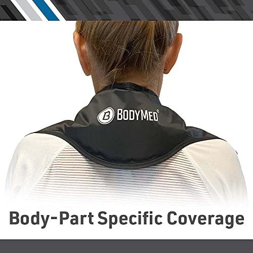 Image of BodyMed Reusable Gel Ice Pack Cold Compress (2-Pack) for Neck - Professional Grade Cold Therapy for Injuries, Aches, Swelling, Bruises, Sprains - 21 in. x 6 in. (Neck Contour)