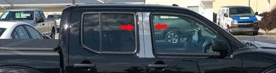 CP CAR PRETTY LLC AUTOMOTIVE ACCESSORIES Poste de pilar para Nissan Frontier KingCrew Cab 2005-2023 (acero inoxidable) (4 piezas - Crew Cab)