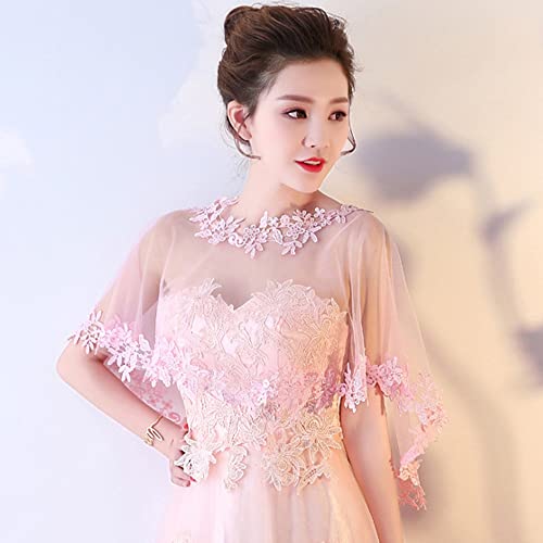 Jaquetas de casamento femininas rendadas nupcial Bolero xale tule capa para noiva dama de honra envo