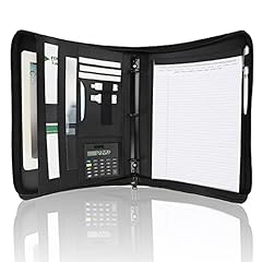 Zippered Portfolio With 3 Ring Binder+calculator