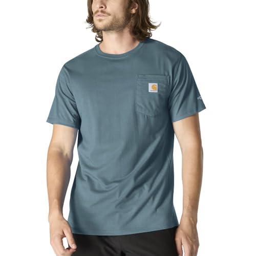 Image of Carhartt Men's Force Relaxed Fit Midweight Short-Sleeve Pocket T-Shirt