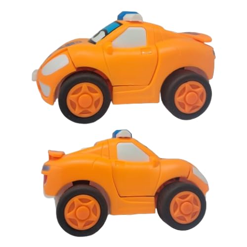 2-in-1 Transformer Robot Car Toys for Kids with 360° Rotation | Friction-Powered Vehicle Playset | Cartoon Car to Robot Conversion | Pull-Back Racing Car for Boys & Girls (RED) (B0DF5MMMLW) Amazon Price History, Amazon Price Tracker