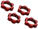 Produktbild Traxxas 7758r Keilprofil, Wellenschliff, red-Anodized 17 mm Radmuttern (Set von 4)