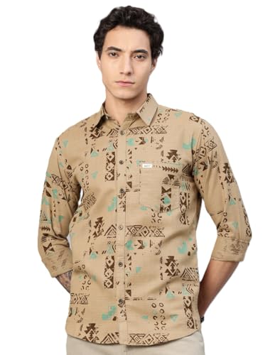 Image of Majestic Man Pure Cotton Printed Trendy & Comfortable Casual Shirt
