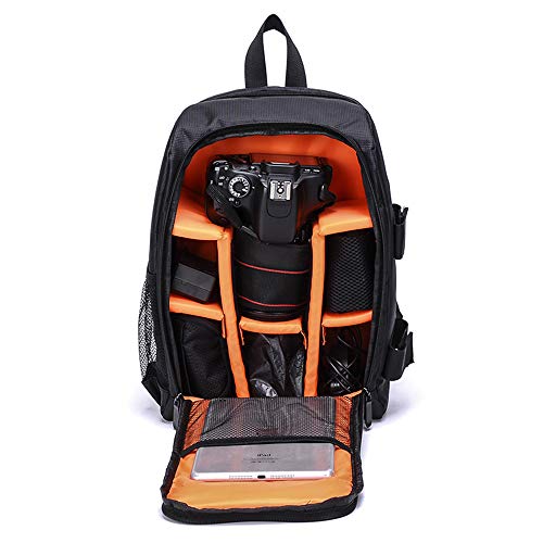 Outdoor-Fotografie Tasche Digitale Spiegelreflexkamera professionelle wasserdichte Kameratasche Schulter Laptoptasche,smallorange