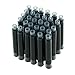Asvine Fountain Pen Ink Cartridges Black Color, Set of 30 Refill Ink Cartridges, 3.4 mm Bore Diameter