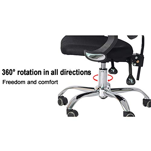 Chaise d'ordinateur contre le mal de dos avec support lombaire ajustable - 6