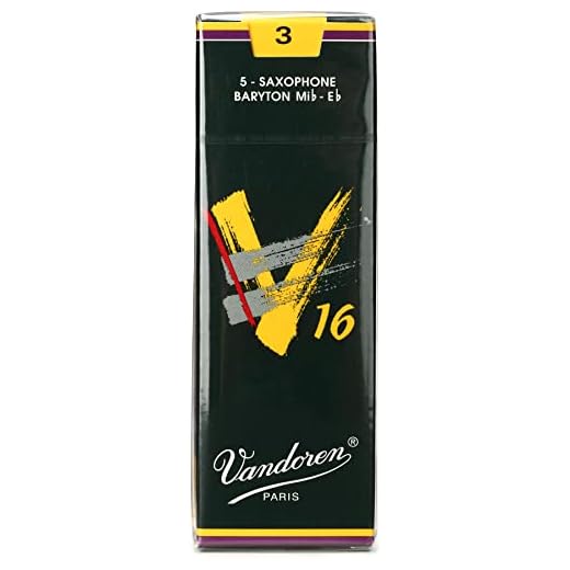 Vandoren SR743 Baritone Sax V16 Reeds Strength 3; Box of 5