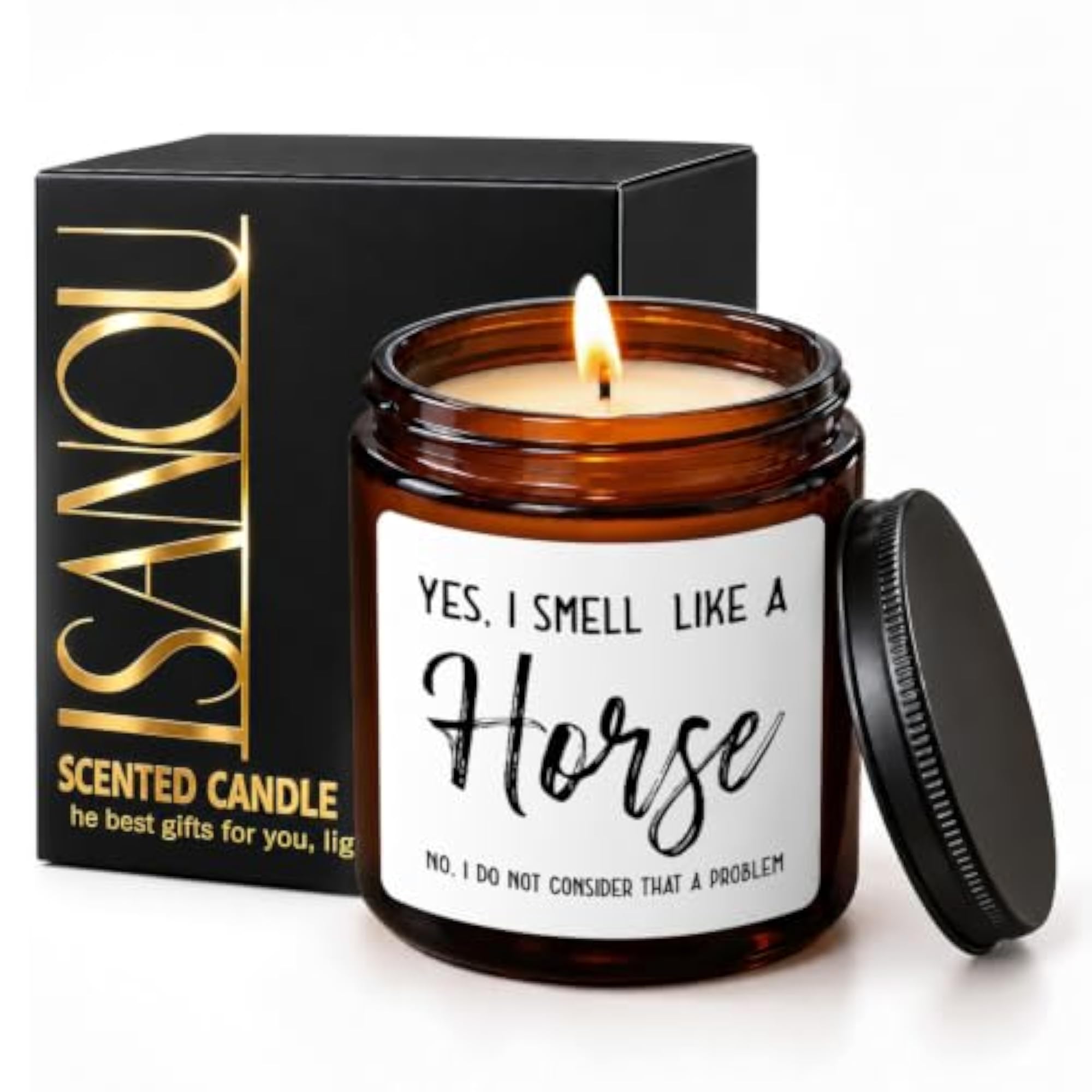 Cedar Scented Horse Candle Gift for Horse Lovers