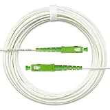 NETVOLTX Câble Fibre Optique OS2 Monomode Simplex SC/APC vers SC/APC   2m   9/125 µm G.657.A2   LSZH RoHS   Faible Perte   Blanc   Compatible Orange Free SFR Bouygues