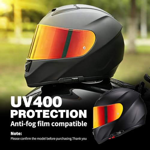 Visière de remplacement rouge chrome pour casques de moto FT2 VECTOR et Strada 3