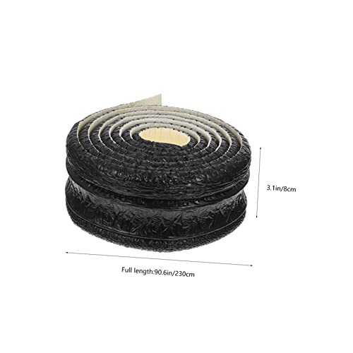 BESTonZON 4 Peças Adesivo De Parede Linha De Cintura Papel De Parede Preto Tira De Borda De Parede A