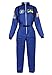 Haorugut Women Astronaut Costume Adult Coveralls Space Suit Dress up Costume Blue M