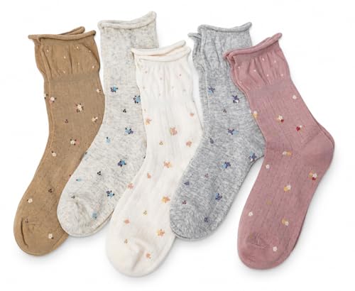 Ginmewrae Womens Socks-4~5 Pairs