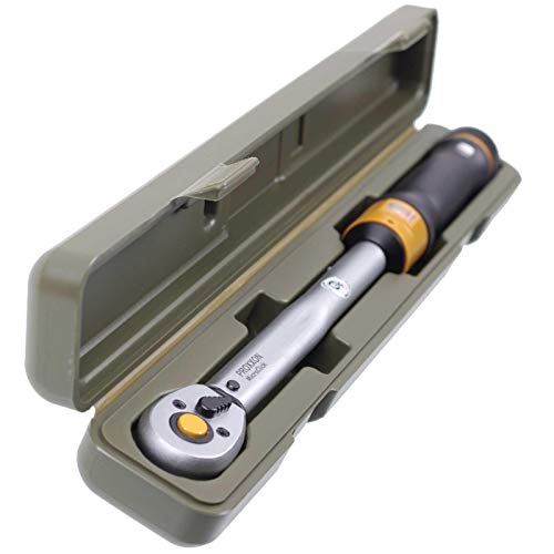 Proxxon Drehmomentschlüssel MicroClick MC 200 1/2" (12.5 mm), präziser Schraubenschlüssel mit Umschaltknarre, 40-200 Nm, mit Rechts- und Linksgang sowie Entriegelungsmechanismus, Art.-Nr. 23353