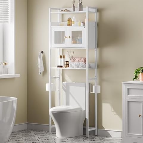 MAHANCRIS Over The Toilet Storage Cabinet TSBW0501 Cover