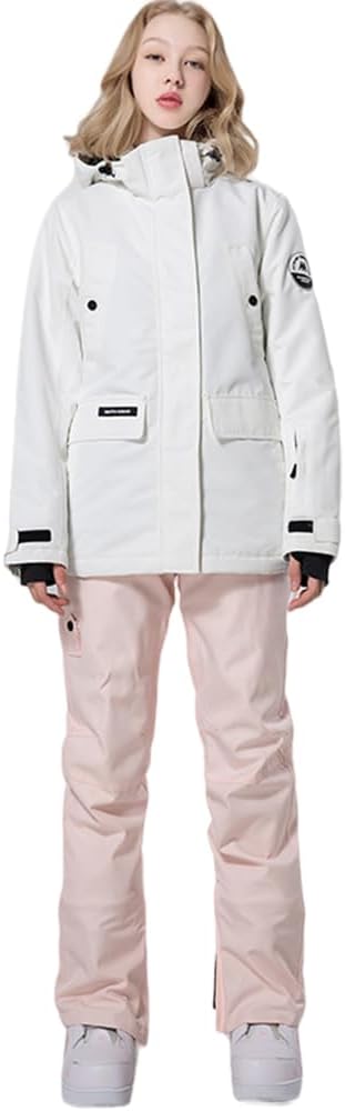 Amazon.co.jp: [HOTIAN] スノーボードウェア レディース 上下セット  