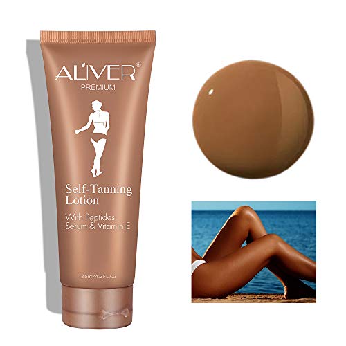 Self Tanner - with Organic & Natural Ingredients - Self Tanning Lotion, Self Tanner for Body - Sunless Tanning Lotion for Darker Bronzer Skin Fake Tan