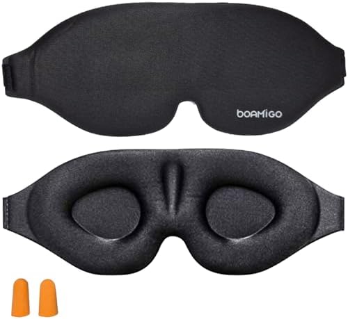 Tapa Olho Para Dormir Mascara De Dormir 3D Preto Confortável Vend...