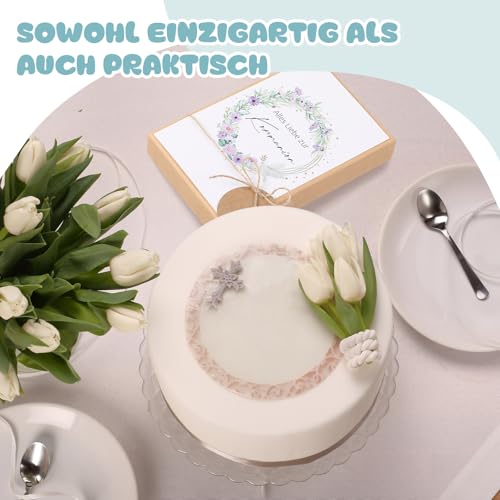 Hestya Kommunion Geldgeschenke für Jungen Mädchen Geschenke zur Kommunion Karte mit Reagenzglas Kommunionsgeschenke für Jungen Mädchen Erstkommunion Geldgeschenke Verpackung aus Holz(Taube)