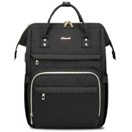 Image of LOVEVOOK Laptop Backpack for Women,15.6 Inch Professional Womens Travel Backpack Purse Computer Laptop Bag Nurse Teacher Backpack,Waterproof College Work Bag Carry on Back Pack with USB Port