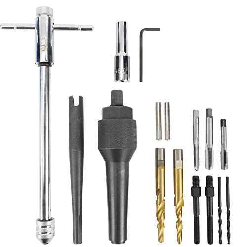 Kuntec 16Pcs Glow Plug Removal Remover Tool Set 8Mm 10Mm Damaged Glow Plug Extractor Repair Tool #TOP2