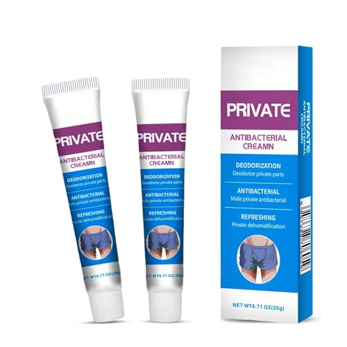2 Private Antibakterielle Creme, Intimbereich Juckreizlinderung Lindert Creme, Herren Balanitis Juckreiz CReme, Anti-Juckreiz...