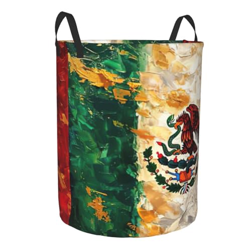Panier à linge imprimé drapeau mexicain pour couverture - 3