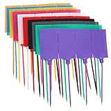 UKCOCO 100pcs Plastic Shipping Tags with Cable for Labeling Luggage and Packages, 5.8x100mm Mixed Color Sturdy Shipping Labels for Industrial and Commercial Use Random Color