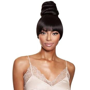 Amazon.com : Mane Concept Synthetic Hair Bang Bun YellowTail