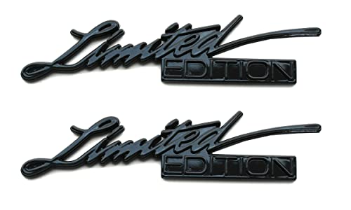 Image of 2pcs Limited Edition Decal Sticker Trunk Emblem 3D Badge Nameplate Logo Replacement for F150 F250 F350 Chevy Silverado 1500 2500 Chevrolet C10 C15 (Black)