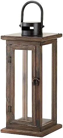 Koehler Home Decor Perfect Lodge Wooden Lantern