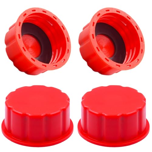 4 PCS Universal Gas Can Cap Replacement - Coarse Thread...