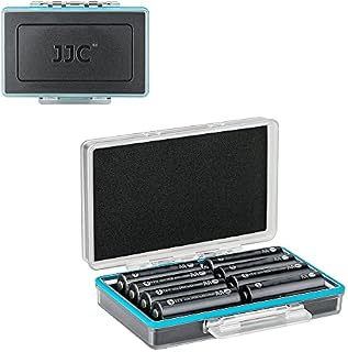 JJC 8 Slots Hard Plastic Batteries Storage Box for 8 AA Batteries