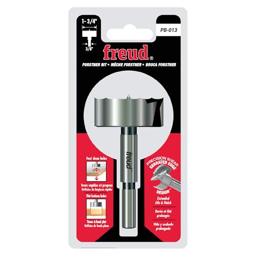 Foret de cisaillement de précision Freud PB-013 1-3/4 pour menuiserie - 2