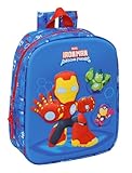 IRON MAN - Mochila de Guardería 3D, Fácil Limpieza, Ideal para Niños de Diferentes Edades, Cómoda y Versátil, Calidad y Resistencia, 22x10x27 cm