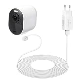 25ft/7,6m Wetterfestes magnetisches Outdoor-Ladekabel mit Schnellladeadapter kompatibel mit Arlo Ultra/Ultra 2 & Arlo Pro 3/Pro 4 - Ladekomfort für Ihre Arlo-Kamera (weiß)