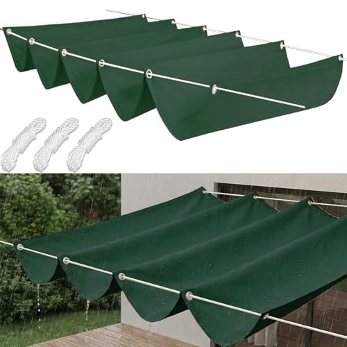 Voile d'ombrage imperméable 260 x 750 cm pour protection solaire - 2