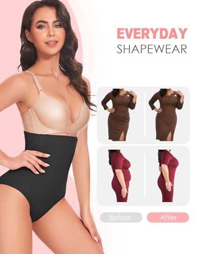 Shapewear Tummy Control Underwear - High Wasited Body Shaper Compression Control Briefs Girdle Panty for Women2