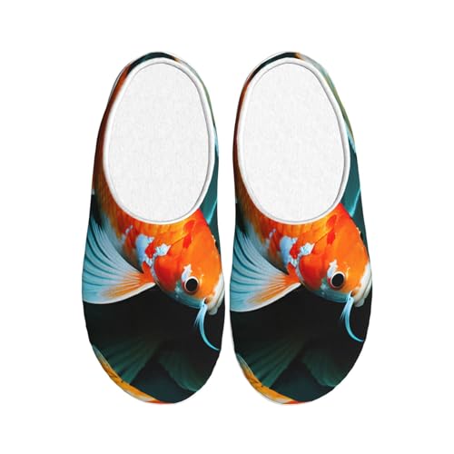 Pantoufles lavables HD Koi de la chambre au jardin en toute sérénité