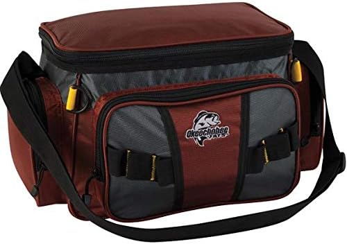 Okeechobee Fishing Tackle Bag W/ 2 Medium Utility Boxes (Rust Brown)