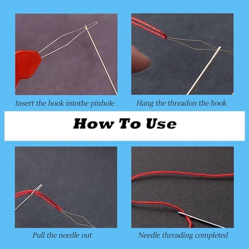 48PCS Needle Threaders, Gourd Shaped Needle Threader Hand Machine Sewing Tool, Hand Machine Sewing Tool Used for Hand Sewing Cross Stitch Repair ClothingMulticolour